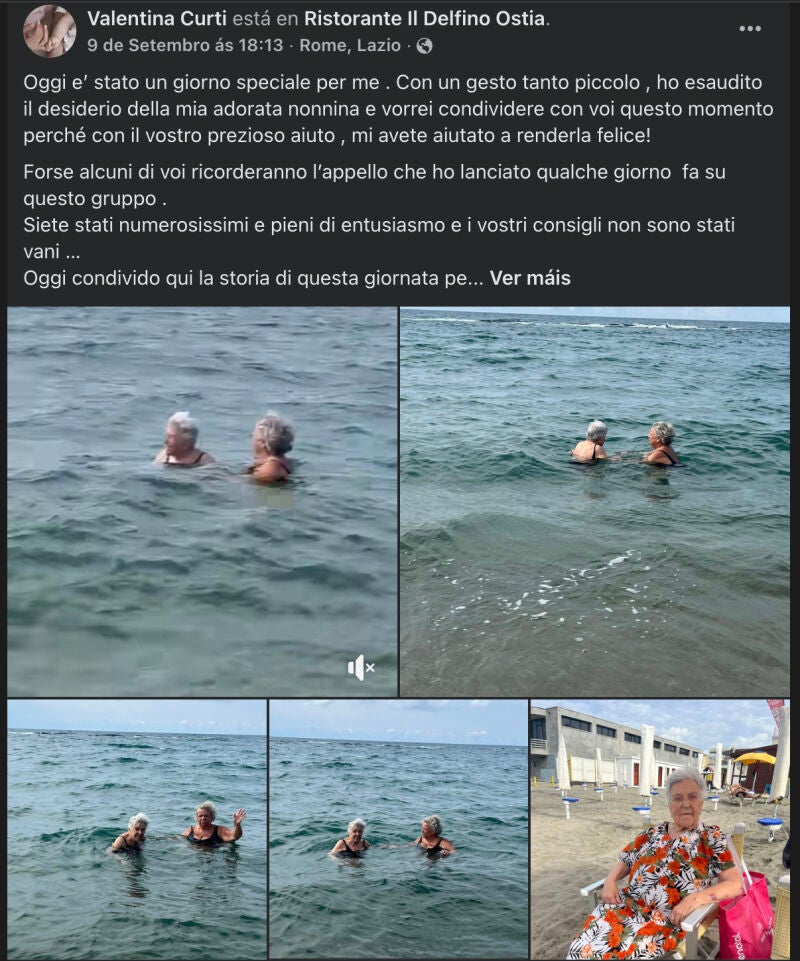 Imágenes de Valentina con su abuela