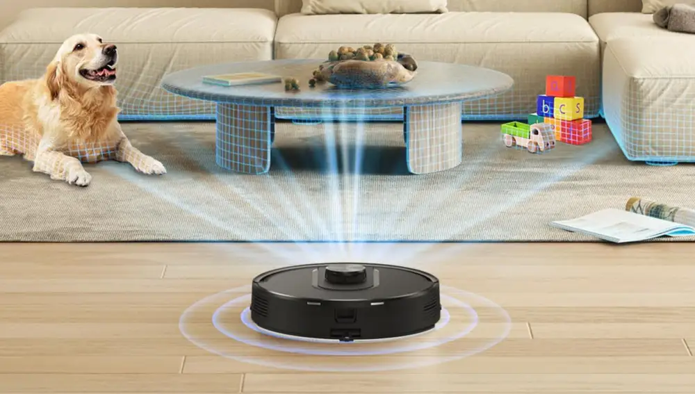 Este robot aspirador tiene un sistema de navegacion láser inteligente