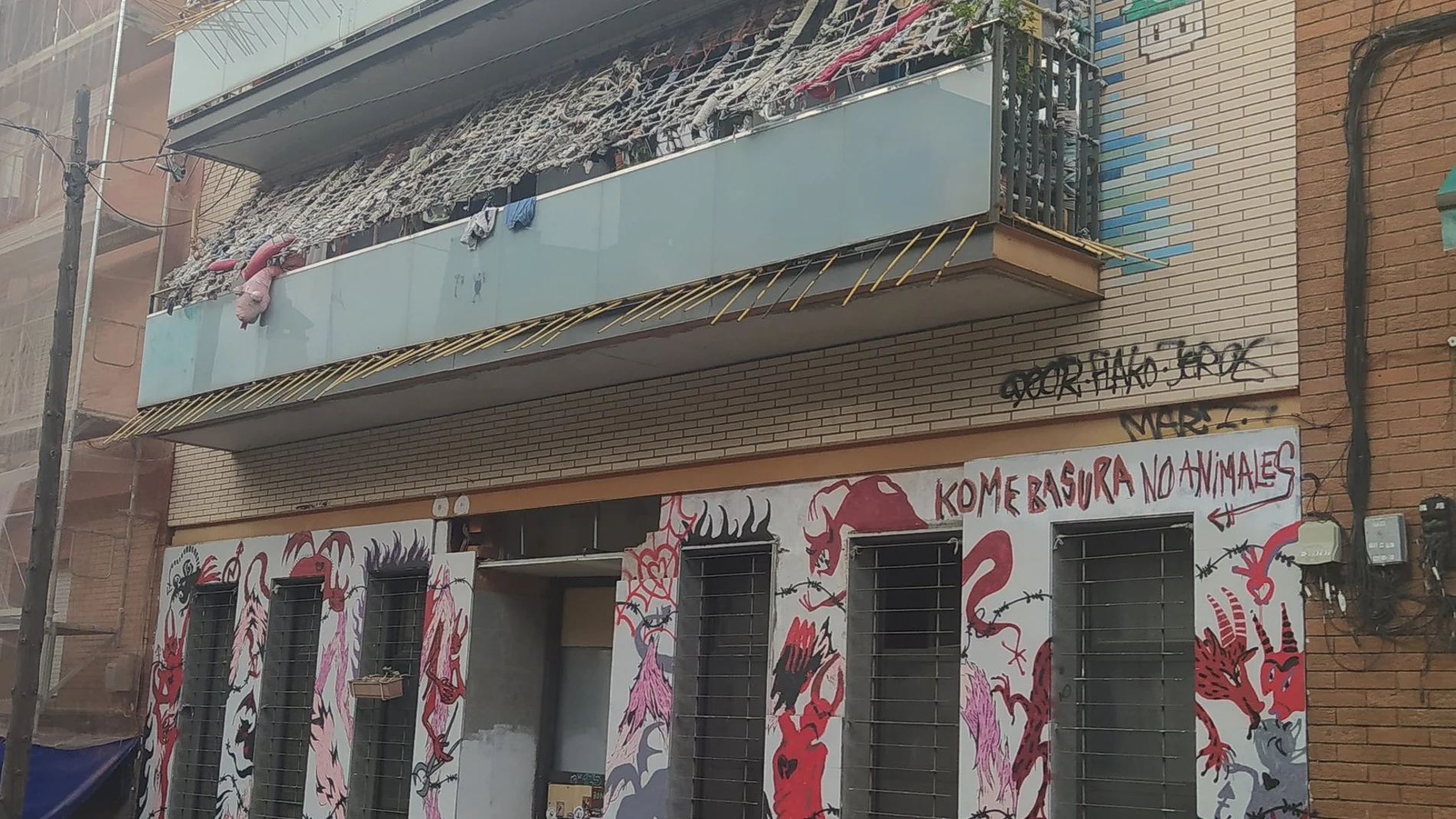 Una casa "okupada" en Barcelona