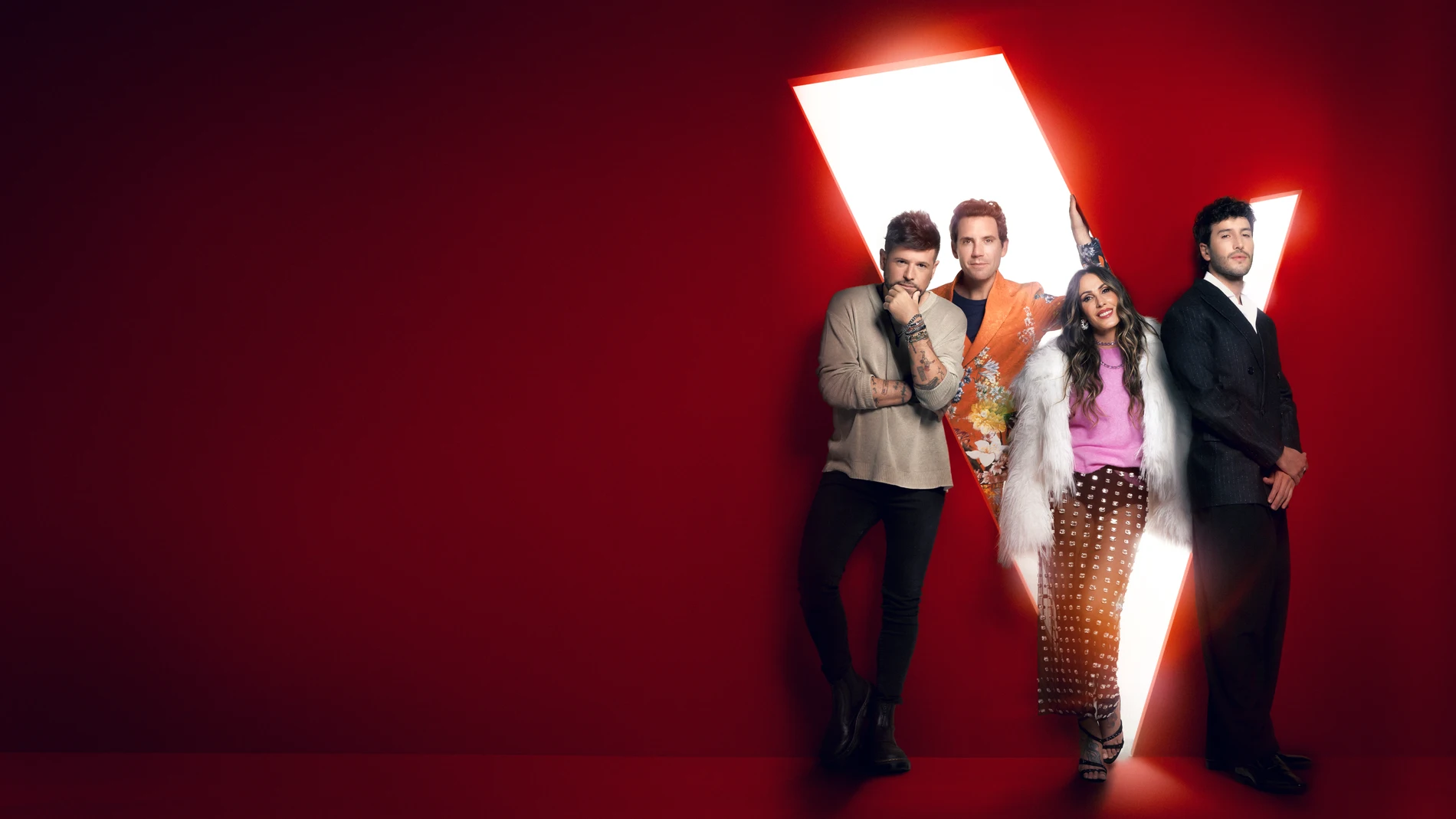 Pablo López, Mika, Malú y Sebastián Yatra