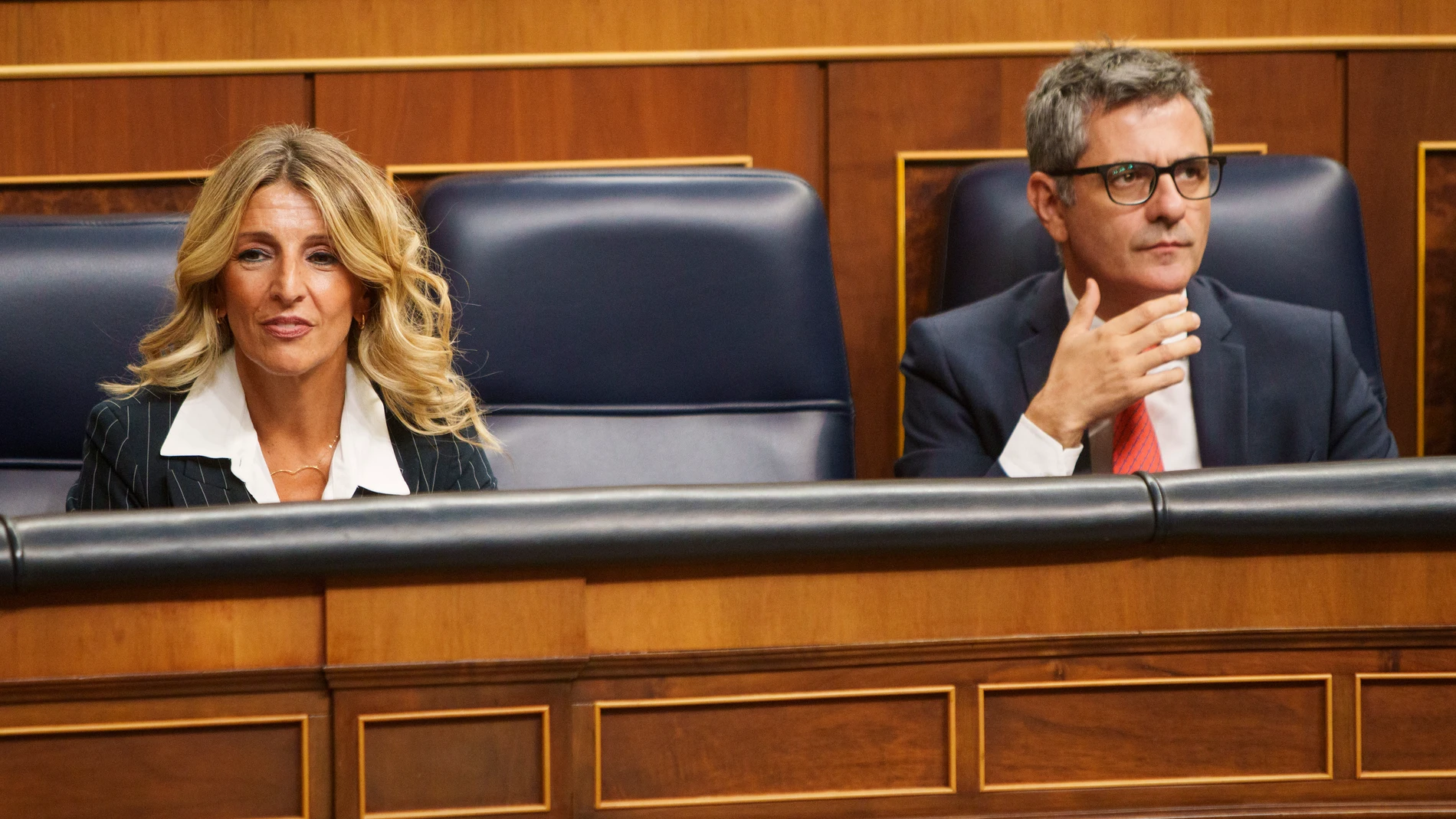 Yolanda Díaz y Bolaños en el Congreso de los Diputados
