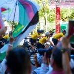 Protestas por la participación de Israel y en apoyo a Palestina en La Vuelta Ciclista