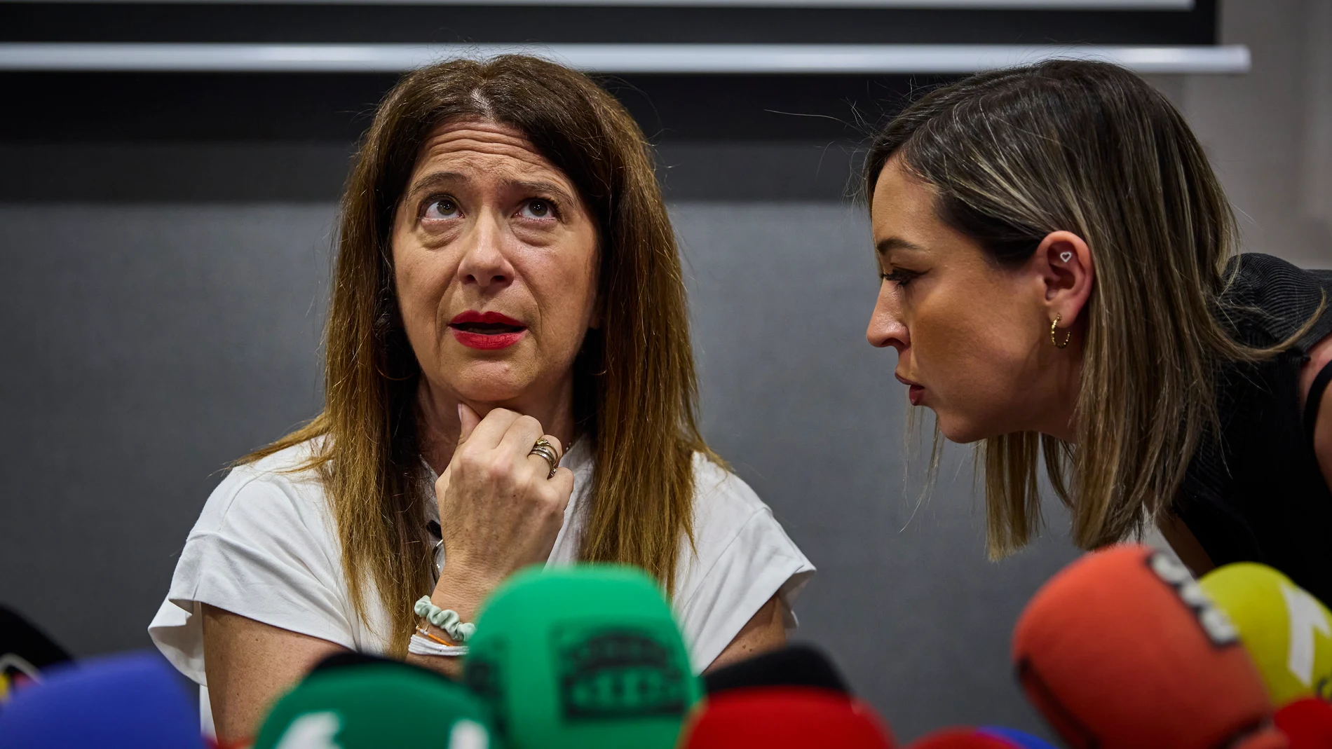 La exmilitante socialista Leire Díez, que aparece en diversos audios haciendo gestiones contra mandos de la Unidad Central Operativa (UCO) de la Guardia Civil, ha comparecido este miércoles desde el Hotel Novotel de Madrid, donde había convocado a la prensa después de haberse reunido este martes en Ferraz con el jefe de los servicios jurídicos del PSOE y haberse dado de baja como afiliada del PSOE. En medio de la comparecencia ha irrumpido por sorpresa Aldama, el presunto comisionista del cas...