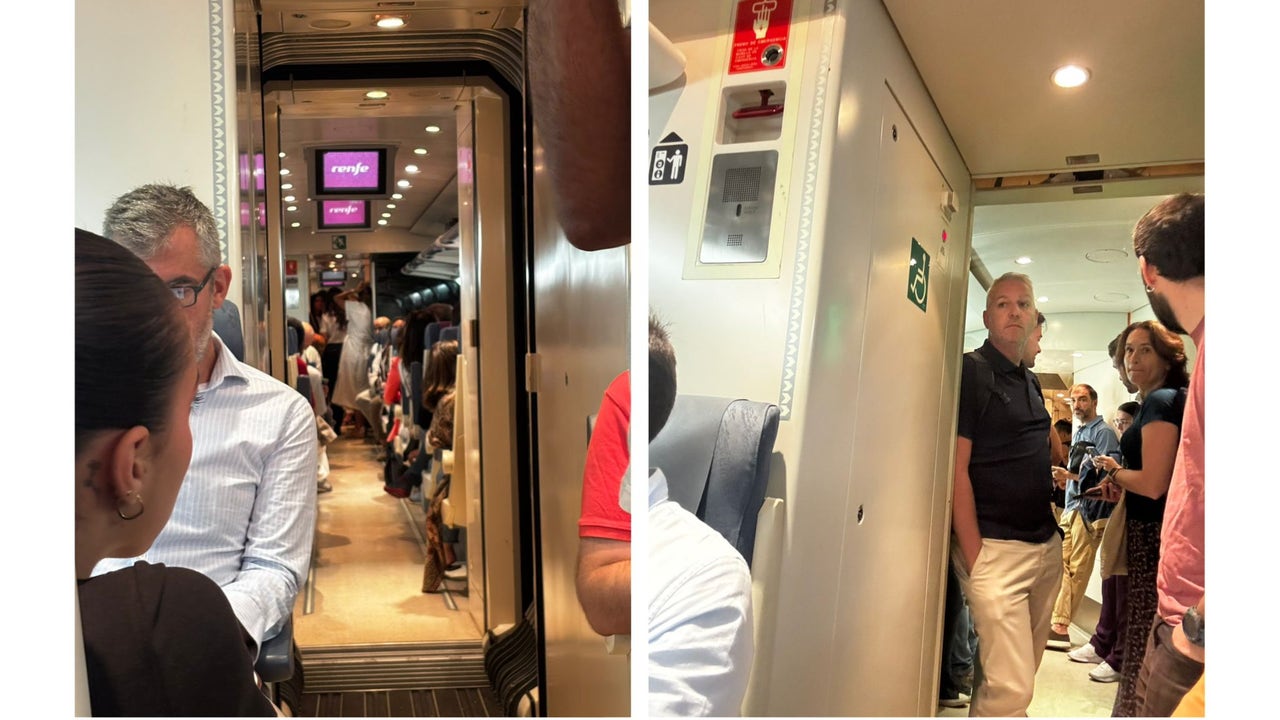Otra mañana de locura en el tren de Toledo a Madrid: más pasajeros que asientos y la Policía en la estación