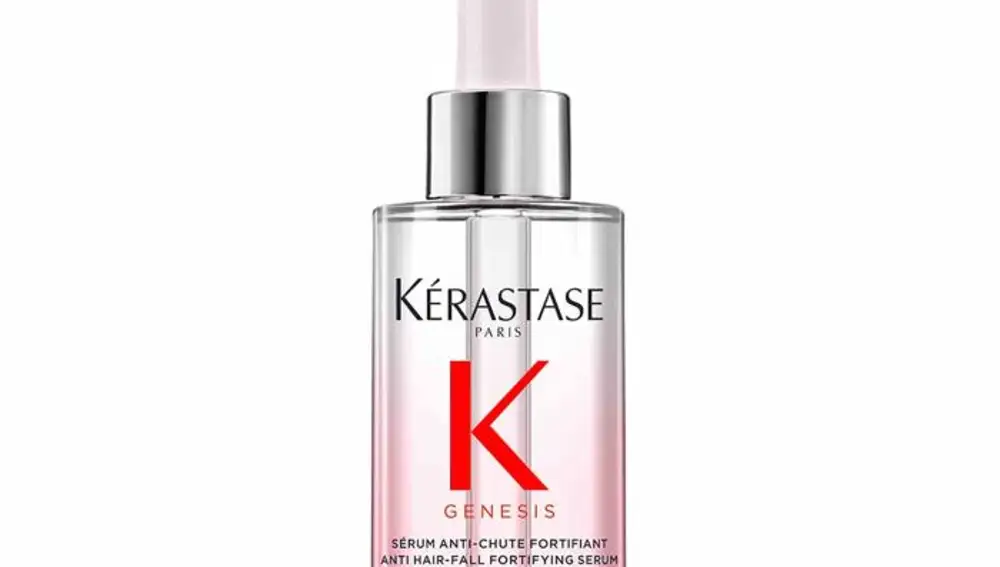 Sérum anticaída de Kérastase Génesis, ligero y fácil de aplicar en el cuero cabelludo.