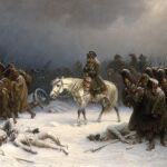 Cuadro del ejército de Napoleón derrotado por el General Invierno