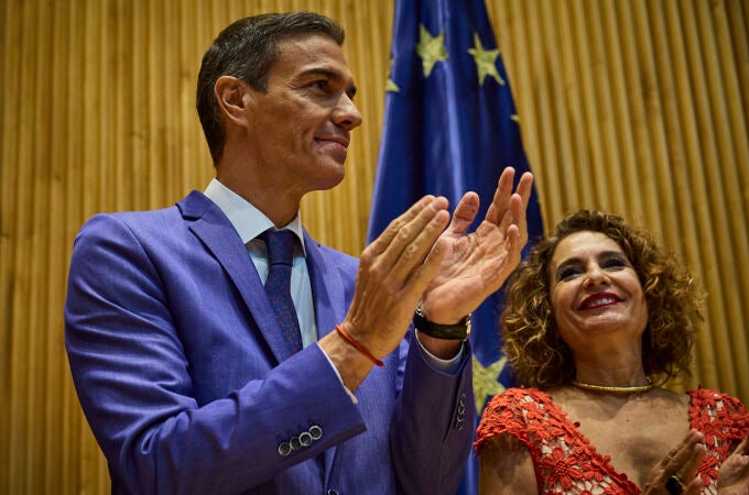El presidente del Gobierno, Pedro Sánchez, preside la reunion del grupo PSOE en el Congreso de los Diputados. 