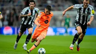 Newcastle United FC v FC Barcelona - UEFA Champions League 2025/26 League Phase MD1 Pedri of FC Barcelona in action during the UEFA Champions League 2025/26 League Phase MD1 match between Newcastle United FC and FC Barcelona at St James' Park on September 18, 2025 in Newcastle upon Tyne, England. AFP7 18/09/2025 ONLY FOR USE IN SPAIN