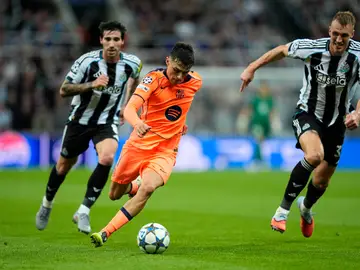 Newcastle United FC v FC Barcelona - UEFA Champions League 2025/26 League Phase MD1 Pedri of FC Barcelona in action during the UEFA Champions League 2025/26 League Phase MD1 match between Newcastle United FC and FC Barcelona at St James' Park on September 18, 2025 in Newcastle upon Tyne, England. AFP7 18/09/2025 ONLY FOR USE IN SPAIN