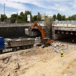 Obras en Madrid. Túnel de entrada de la A-5 a la M-30.