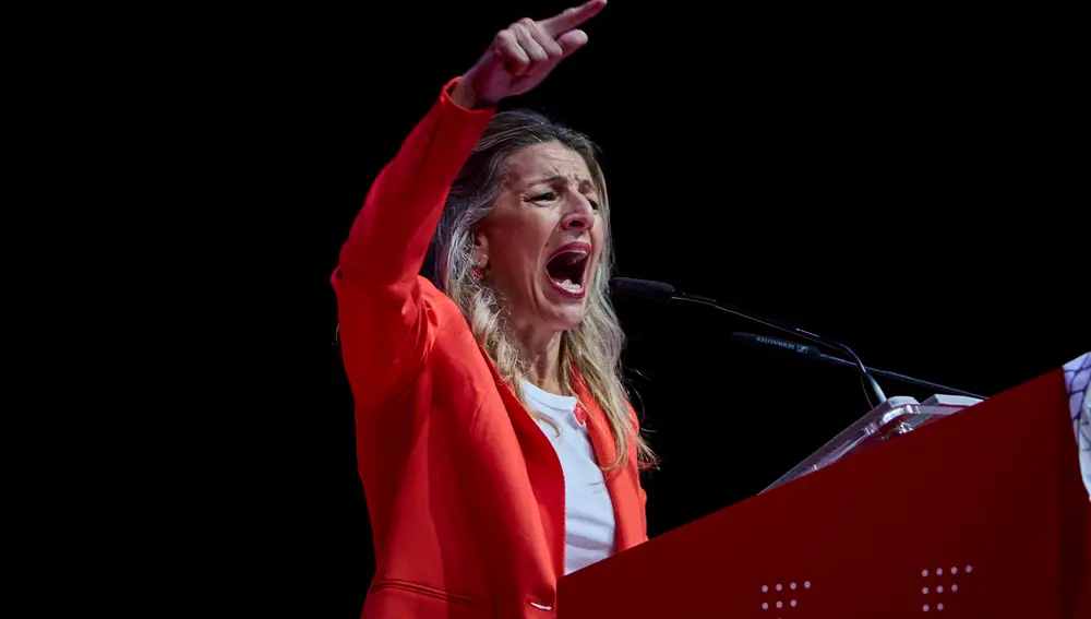 La vicepresidenta segunda y Ministra de Trabajo y Economía Social, Yolanda Díaz. Clausura junto a Unai Sordo,