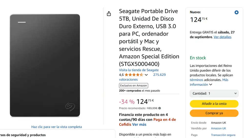 Esta oferta puede finalizar en cualquier momento