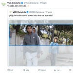 Vox alimenta su discurso contra el inmigrante escudándose en una tendencia en redes sociales: "¿Alguien sabe cómo poner esta foto de portada?".