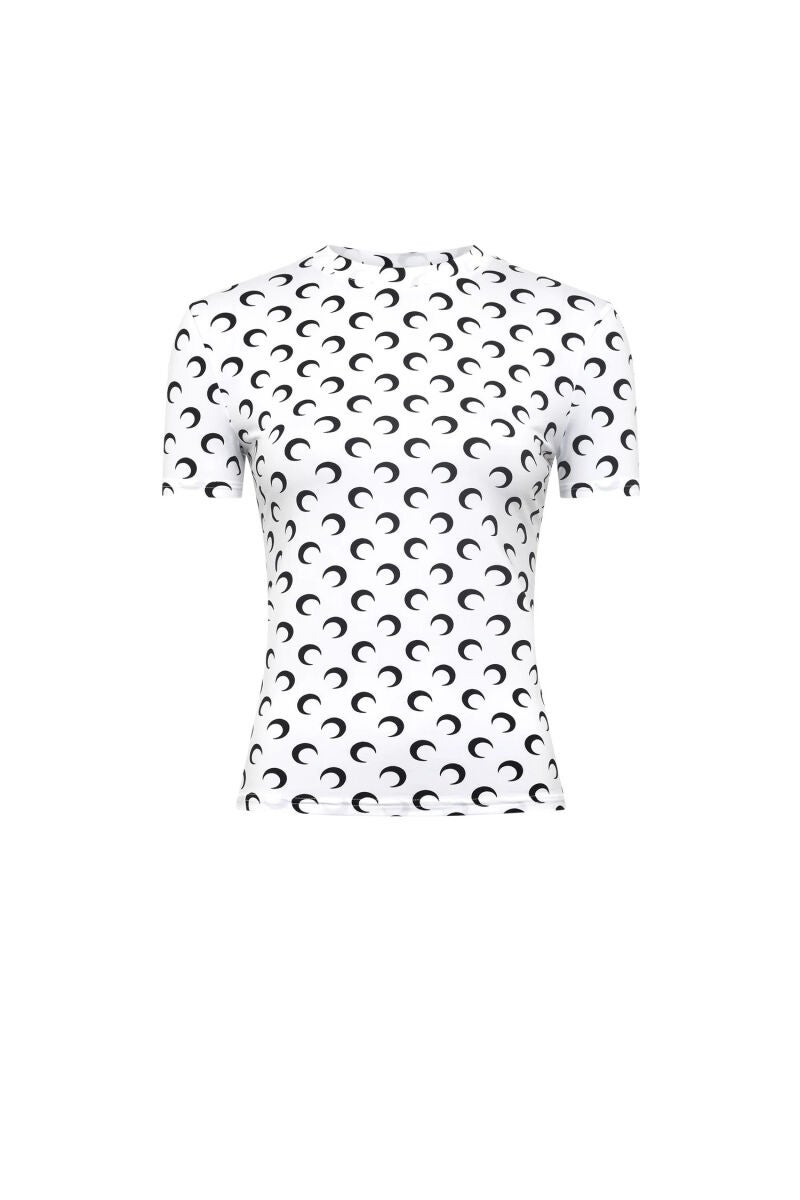 Recycled Moon Jersey Second Skin Short Sleeves Top.