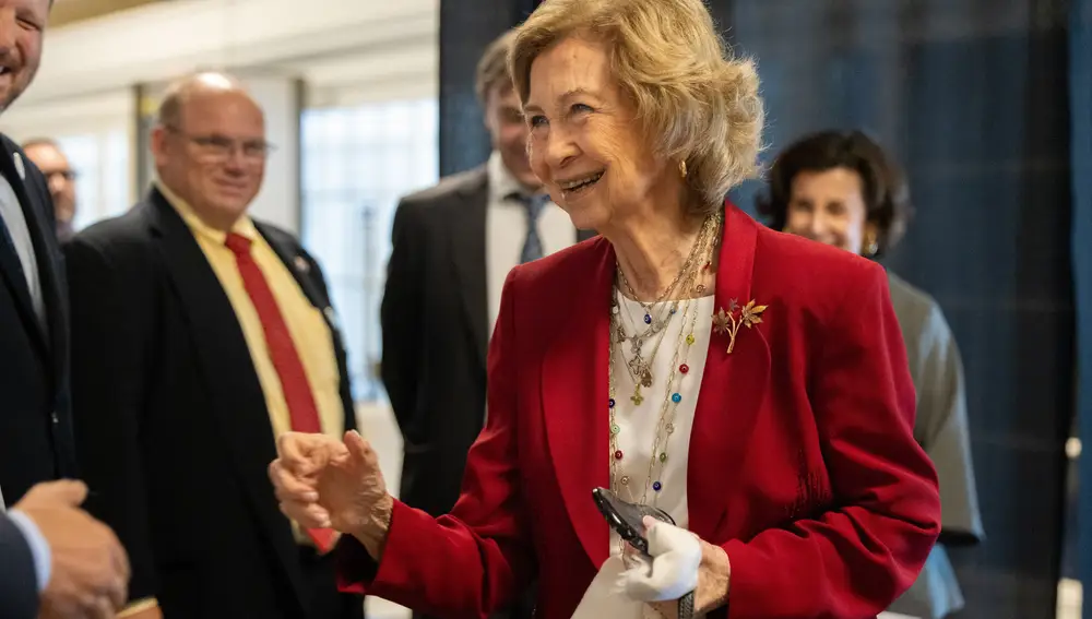 La Reina Sofía en su viaje a Washington.