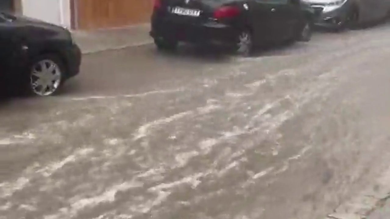 Las tormentas en La Costera (Valencia) dejan 23 litros en una hora y un árbol caído en Xàtiva