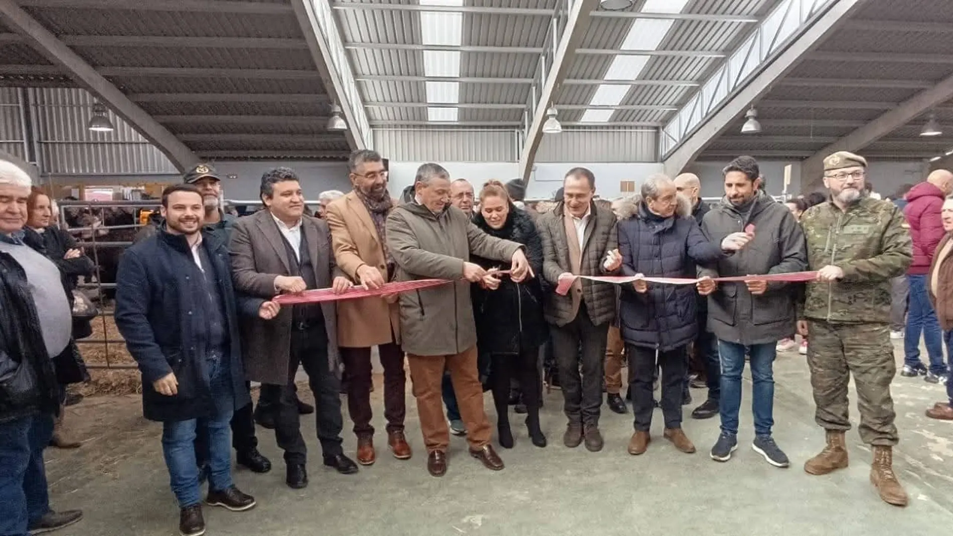 El presidente de la Diputación de Zamora, Javier Faúndez, inaugura un certamen ganadero