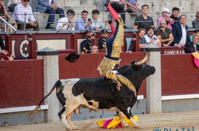 Serafín Marín, herido de gravedad en Las Ventas tras una cogida brutal de un Monteviejo