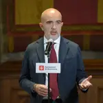 Sirera en rueda de prensa por la Mercè