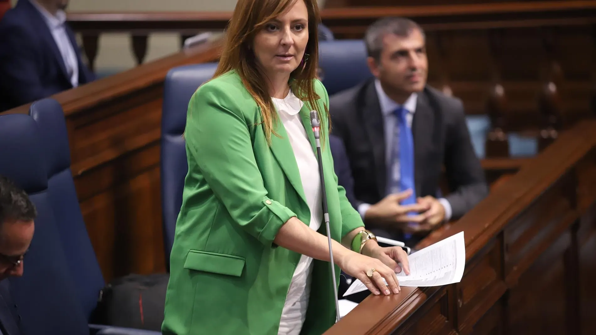 La consejera de Presidencia, Administraciones Públicas, Justicia y Seguridad del Gobierno de Canarias, Nieves Lady Barreto