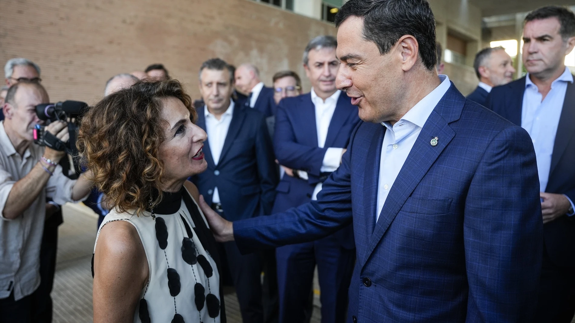 Moreno y Montero, durante un acto