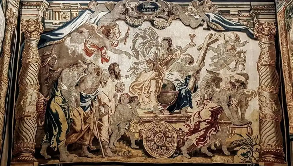 Imagen de uno de los tapices