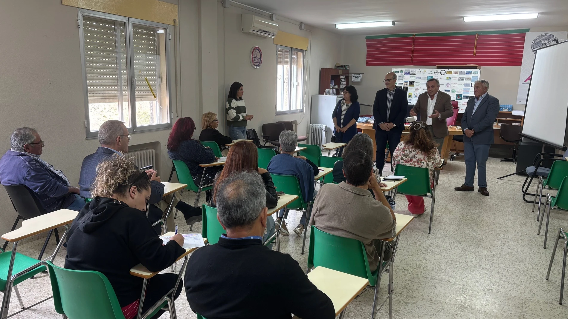 Luis Enrique Ortega en Bermillo de Sayago, donde se ha celebrado un Demo Day en colaboración con la Asociación de Empresarios de la comarca.