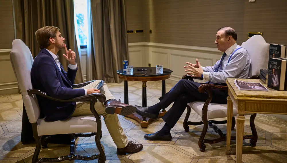 Entrevista con el director de El Español, Pedro J. Ramirez. © Alberto R. Roldán / Diario La Razón.