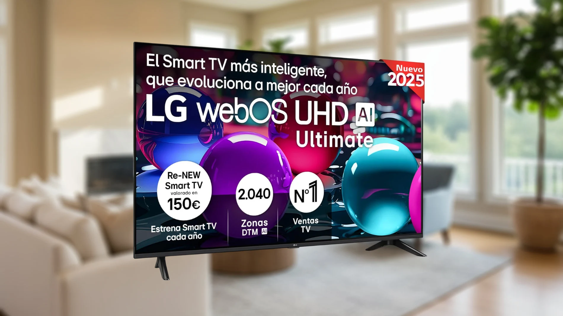 A nivel de sistema operativo, este televisor viene con webOS