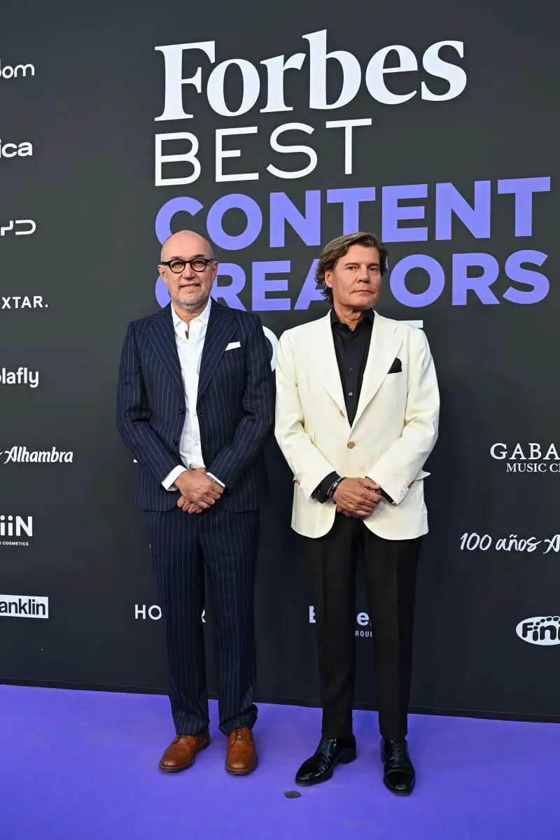 Andrés Rodríguez y Tito Pajares en los premios Forbes Best Content Creators 2025
