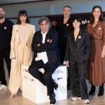 Raúl Arévalo, Susana Abaitua, Agustín Díaz Yanes, Andrés Gertrúdix, Iraia Elías y Ariadna Gil en el certamen (izda. a dcha.)