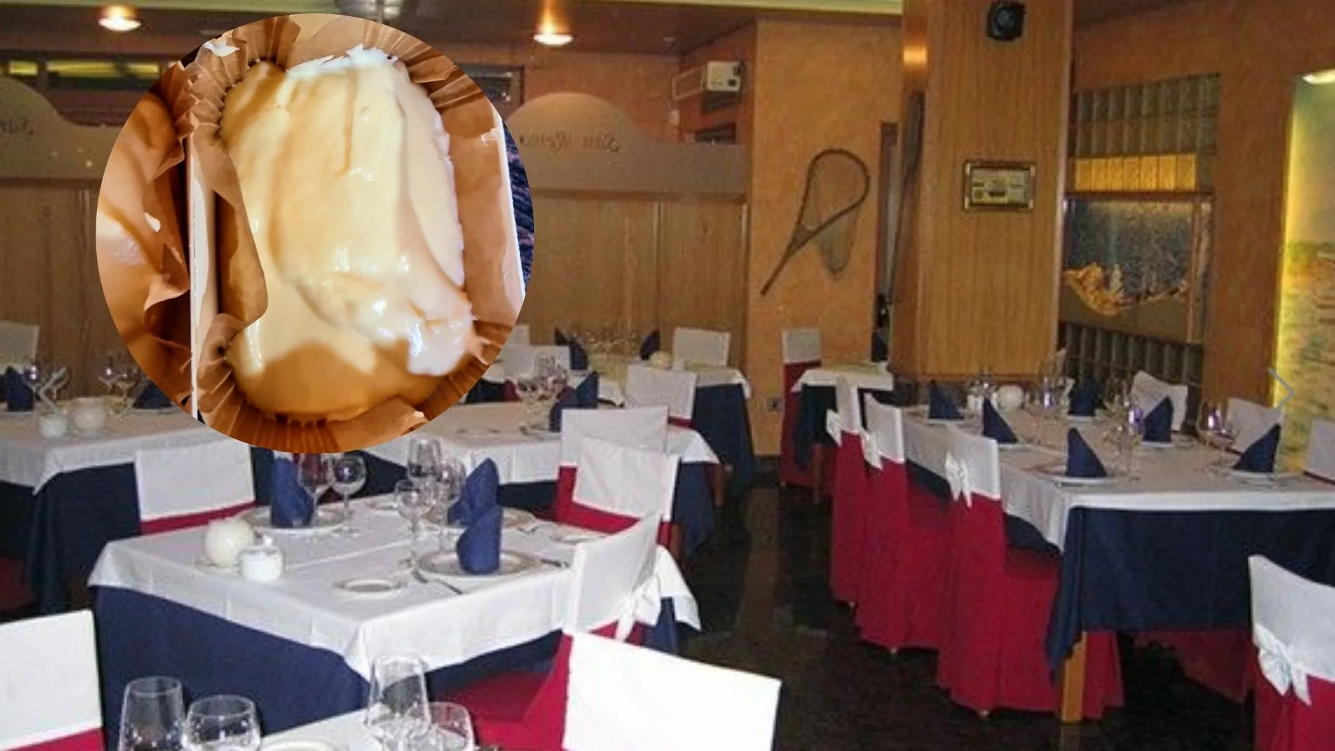 Flan desmayado de ricota y mascarpone, que han conquistado a los inspectores de la guía.