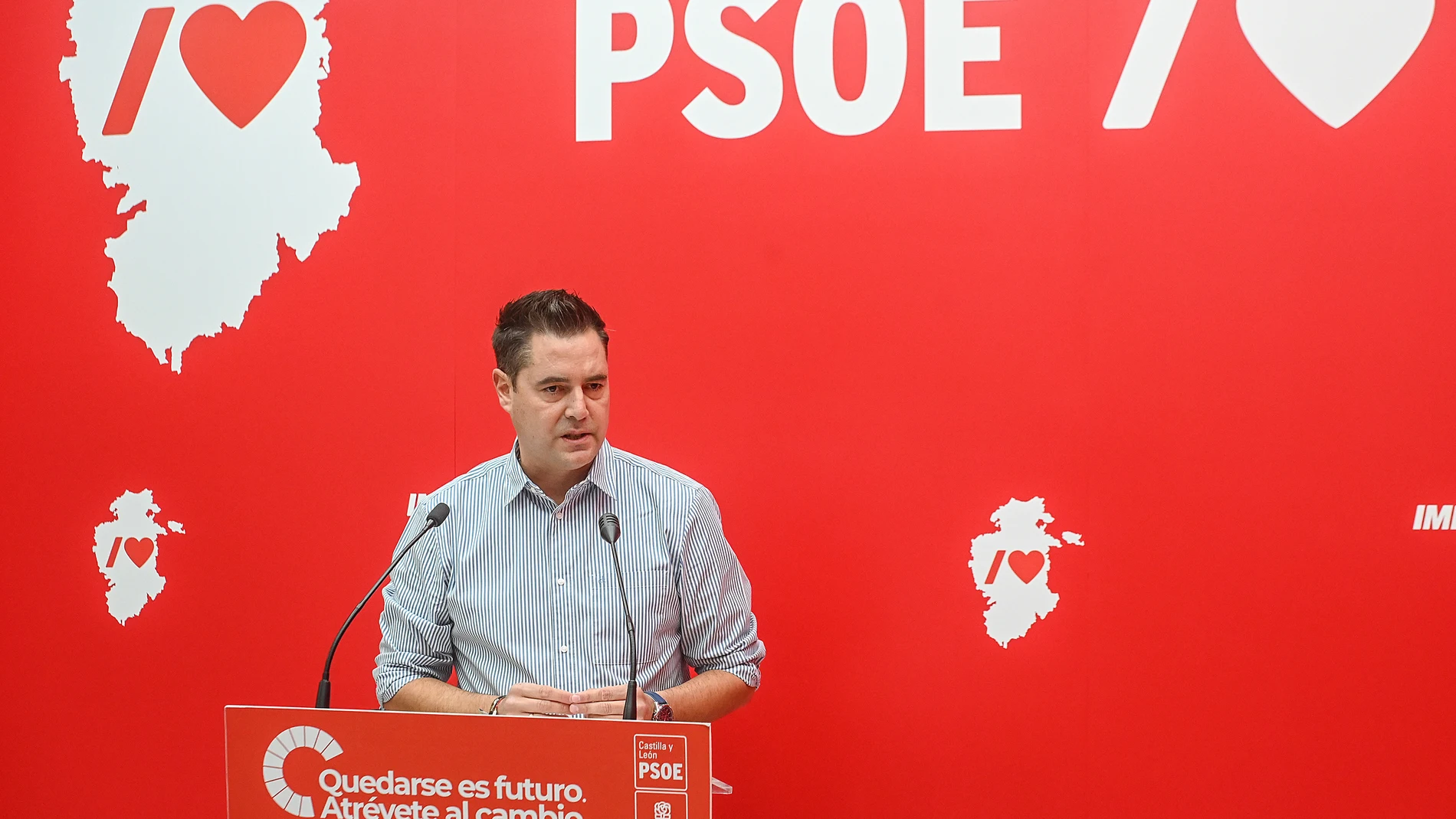 Daniel de la Rosa, secretario de Organización del PSOECyL, presenta la Conferencia Sectorial sobre gestión forestal
