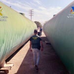 Agentes de la Guardia Civil durante la investigación 'Operación Tenk'