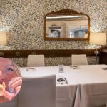 Fotomontaje de la creadora de contenido @pasionxcomer y el restaurante Marquinetti 