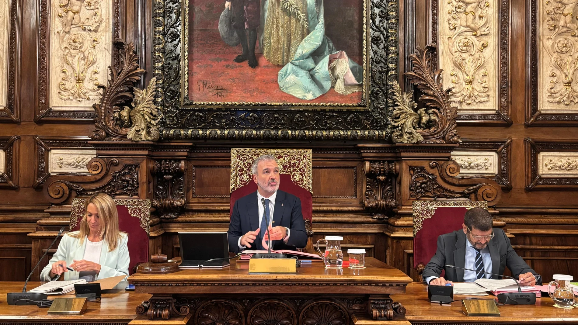 Collboni preside el pleno de septiembre de Barcelona EUROPA PRESS 26/09/2025