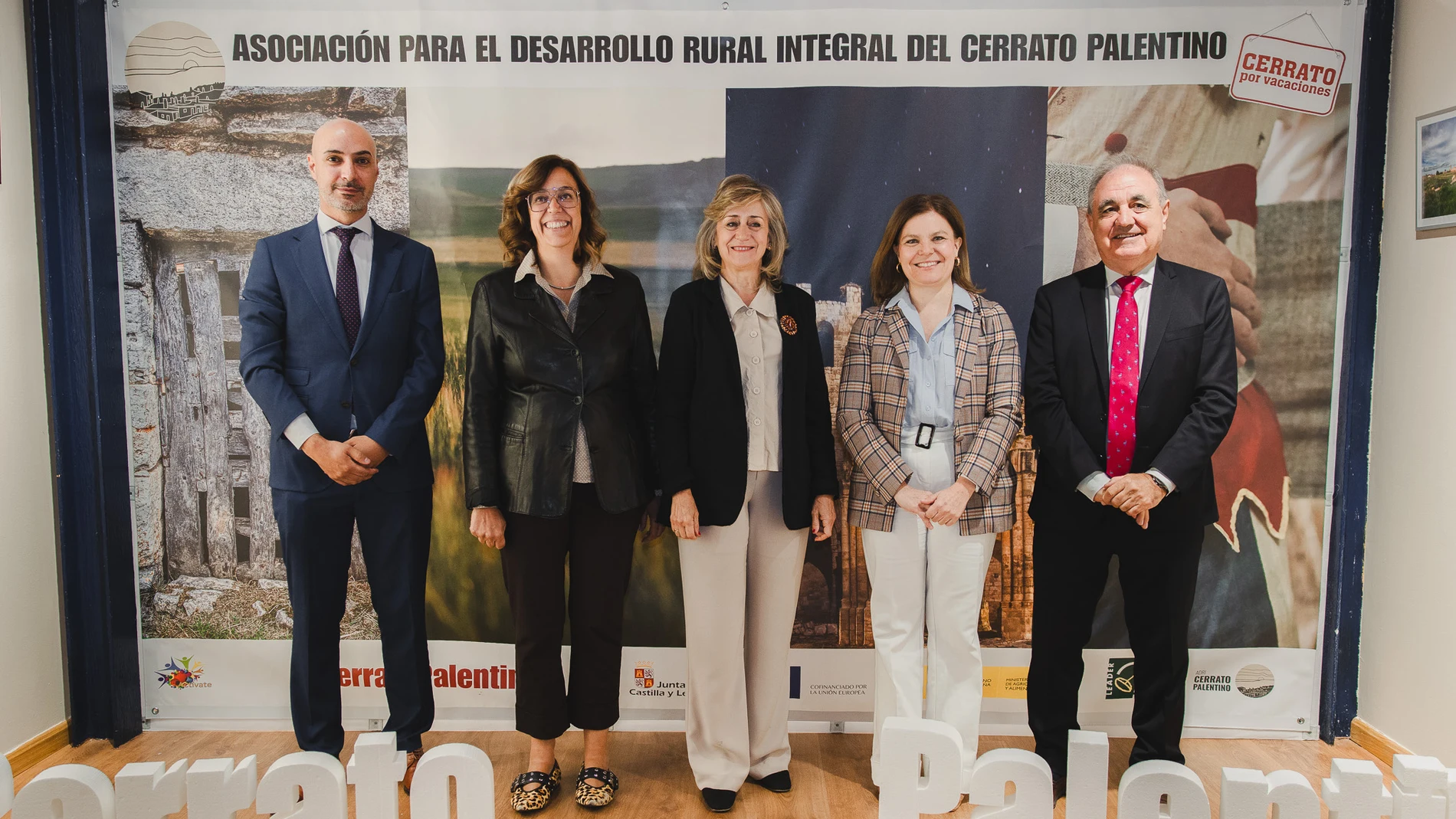 Cristina Frías, María José Ortega y Armisén durante la celebración del acto por los 25 años de ADRI Cerrato Palentino