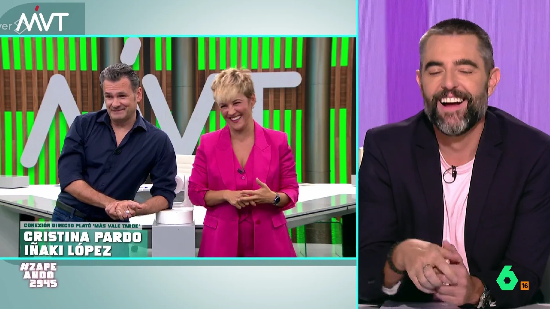 Conexión de 'Zapeando' con 'Más Vale Tarde'