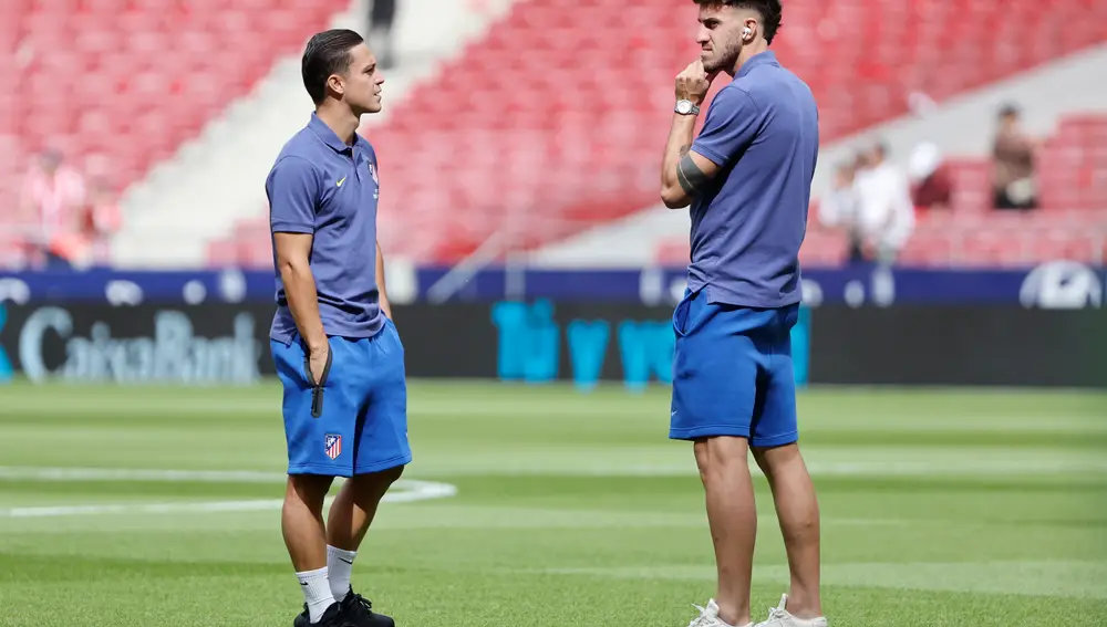 Momentos previos al derbi madrileño