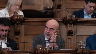 Sirera (PP) afirma que la pancarta en apoyo a la Flotilla vulnera la neutralidad del Ayuntamiento de Barcelona Sirera (PP) afirma que la pancarta en apoyo a la Flotilla vulnera la neutralidad del Ayuntamiento de Barcelona