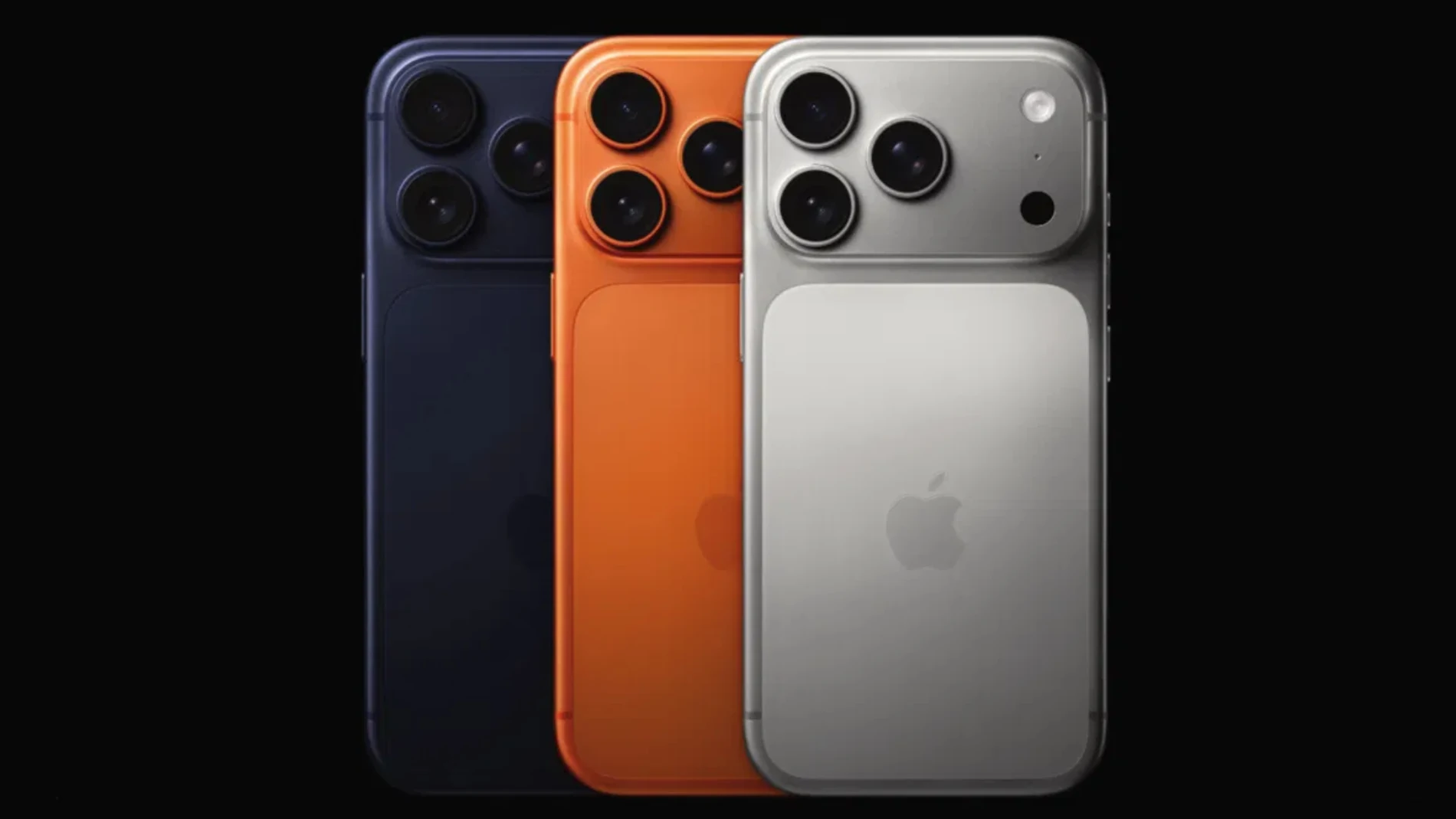 El nuevo iPhone 17 Pro en sus tres acabados disponibles