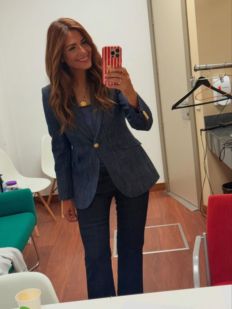 El look de Nuria Roca en denim.