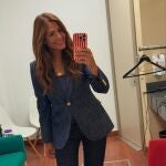 El look de Nuria Roca en denim. El look de Nuria Roca en denim.
