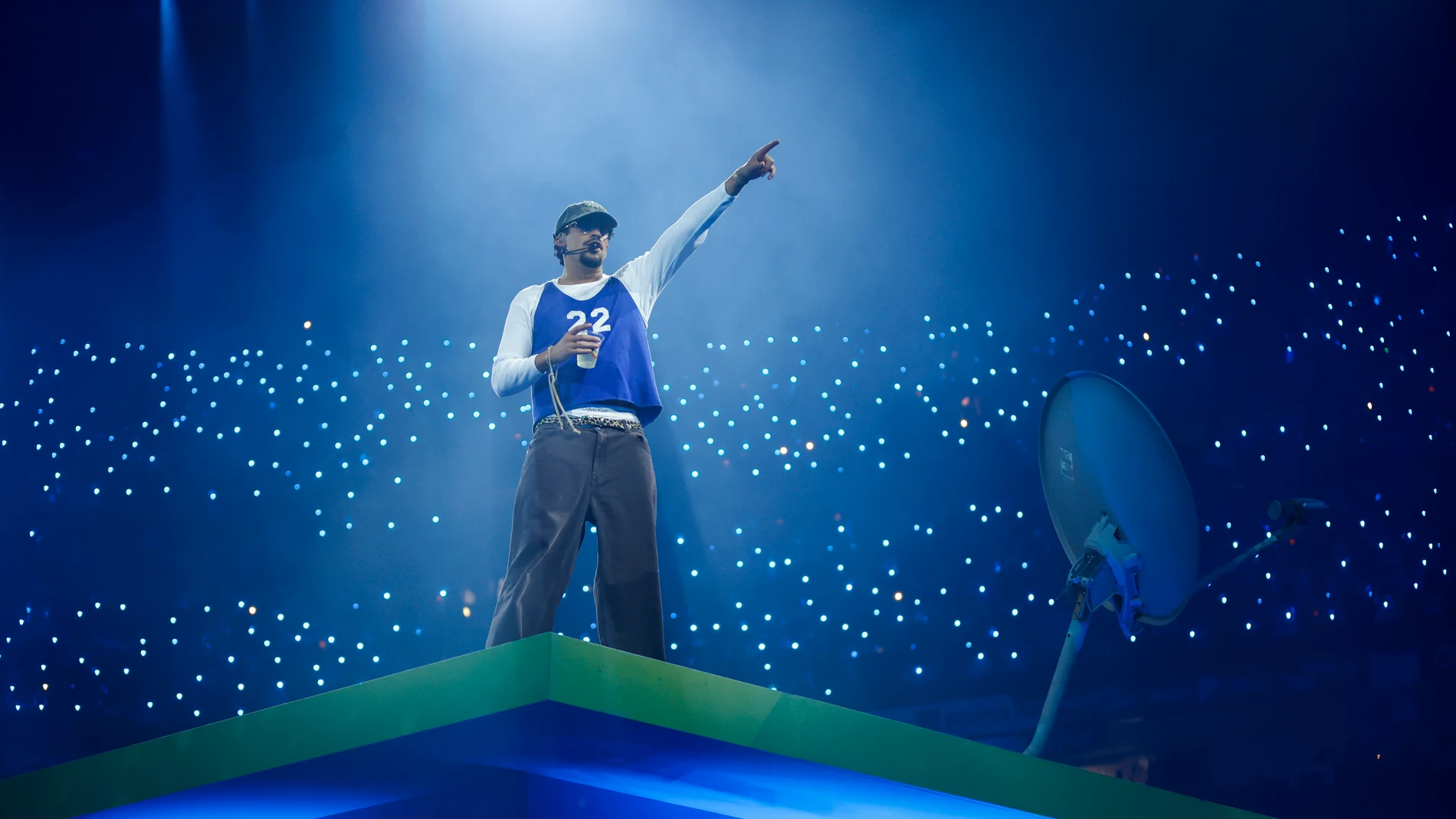 August 29, 2025, San Juan, Pr, Puerto Rico: San Juan, Puerto Rico, Agosto 29, 2025 - MCD - Coliseo de Puerto Rico - FOTOS para ilustrar unan historia sobre la funciA?Âln nA?Âsmero 22 de los conciertos de la residencia del intA?Ârprete boricua Bad Bunny en el Choliseo. EN LA FOTO el artista urbano durante su presentaciA?Âln..FOTO POR: Europa Press/Contacto/Ramon ''Tonito'' Zayas 29/08/2025 ONLY FOR USE IN SPAIN