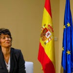 La ministra de Inclusión, Seguridad Social y Migraciones, Elma Saiz, interviene en el conversatorio 'El círculo vicioso de la xenofobia' con el Premio Nobel de Economía estadounidense David Card