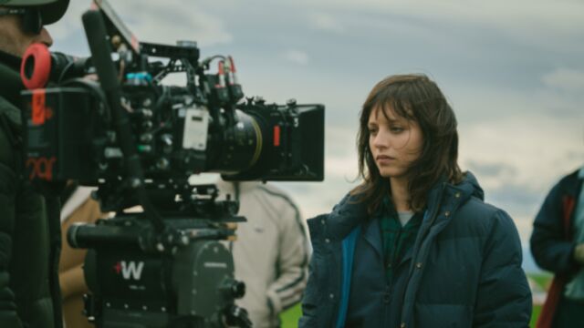 Michelle Jenner durante el rodaje de 'Dime tu nombre'