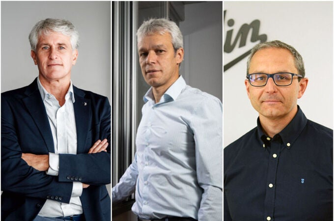 De izquierda a derecha; Fran Cardona, J. Bruno Arias y Carlos Abril Barber
