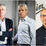 De izquierda a derecha; Fran Cardona, J. Bruno Arias y Carlos Abril Barber
