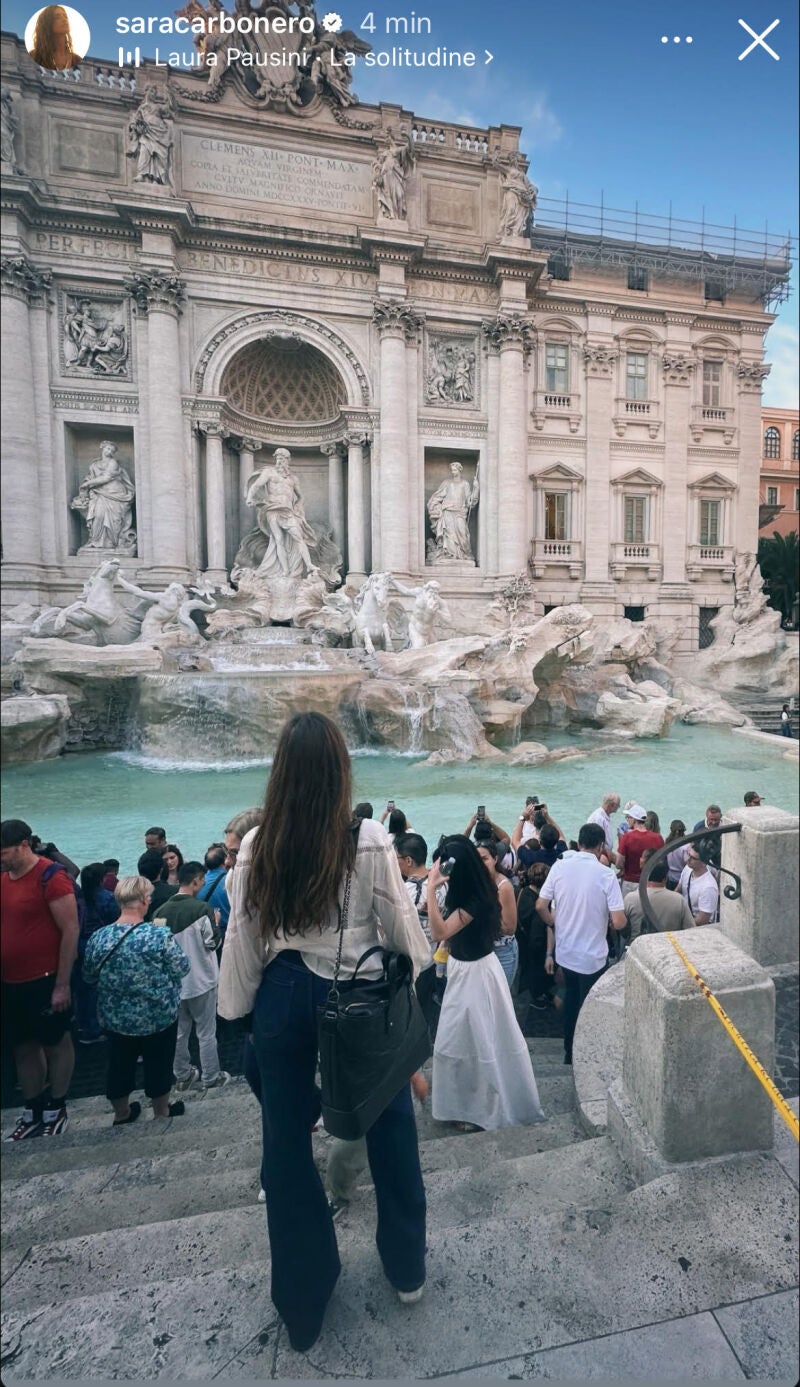 El look de Sara en Roma.