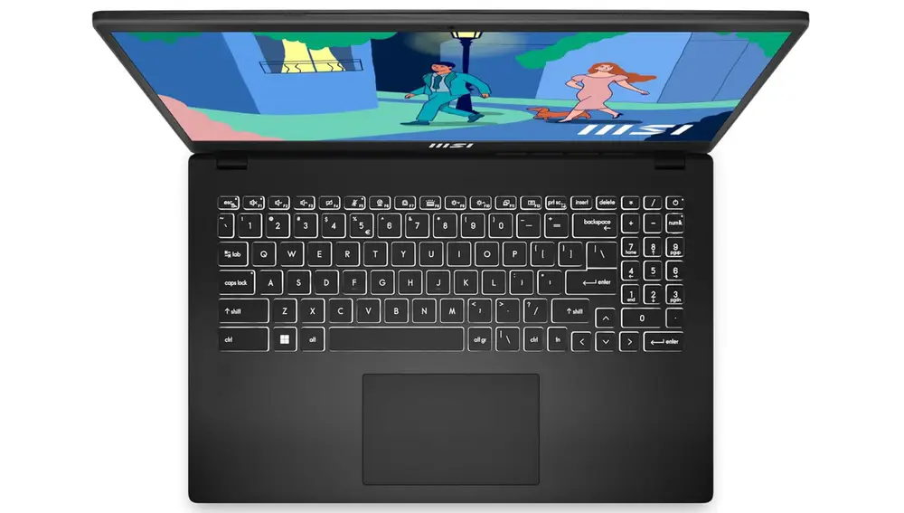 Este portátil tiene un teclado de tamaño completo